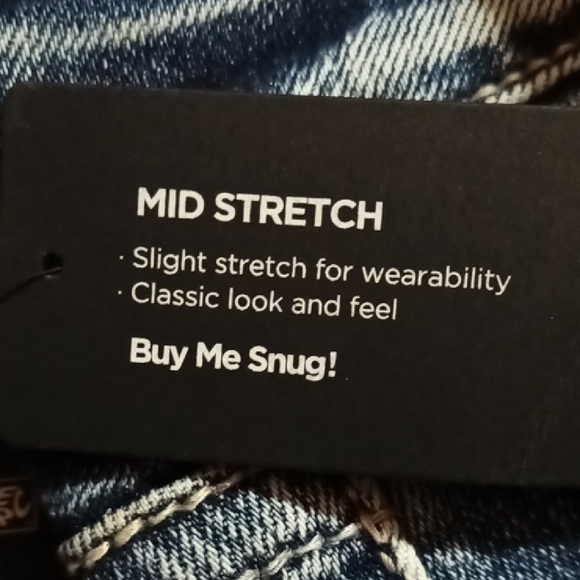 New Silver Elyse Mid RiseCropped 5 Pocket Jeans Minimal Distressing Indigo Sz 26 - Picture 10 of 10